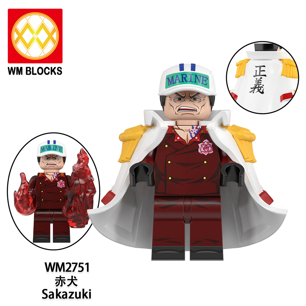 WM6187 lego Anime ONE PIECE luffy nami sanji Monkey mini figures juguetes mini toys building blocks sets Toys for kids