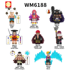WM6188 lego Anime ONE PIECE luffy nami sanji kaidou Monkey mini figures juguetes mini toys building blocks sets Toys for kids
