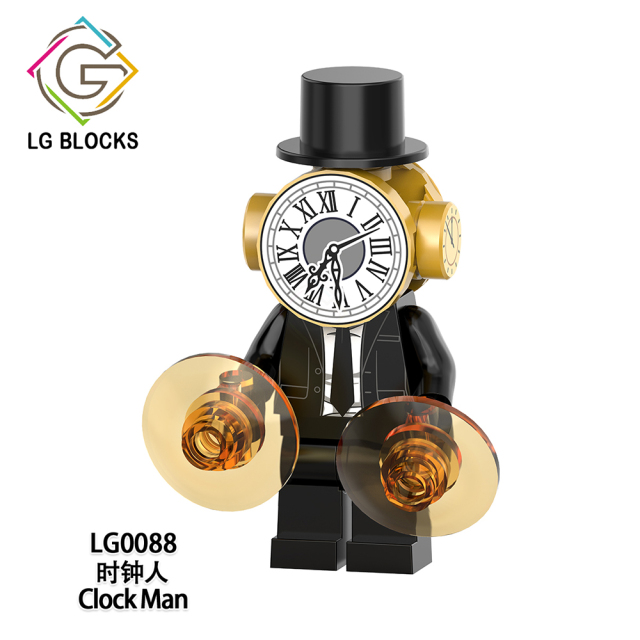 LG1013 Skibidi Toilet Game Series Characters Titan Clockman Clock Man TV Educational Minifigures Building Blocks Gift For Children Toys