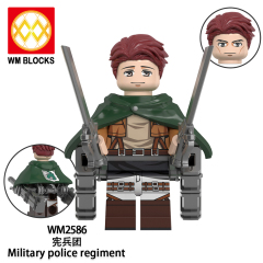 WM6166 lego Anime Attack on Titan Annie leonhart erwin zoe mini figures juguetes mini toys building blocks sets Toys for kids