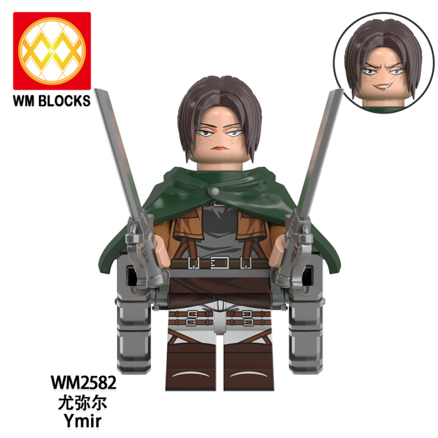 WM6165 lego Anime Attack on Titan Annie leonhart erwin zoe mini figures juguetes mini toys building blocks sets Toys for kids
