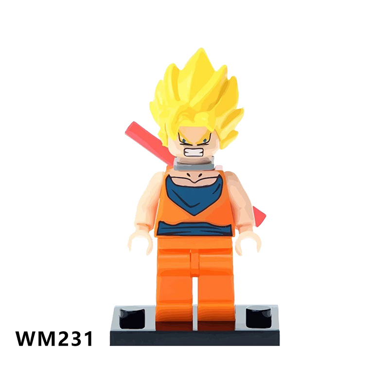 WM6029 Anime Dragon Ball goku Vegeta piccolo birusu broli buu mini figures juguetes mini toys building blocks sets Toys for kids