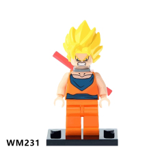 WM6029 Anime Dragon Ball goku Vegeta piccolo birusu broli buu mini figures juguetes mini toys building blocks sets Toys for kids