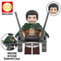 WM6166 lego Anime Attack on Titan Annie leonhart erwin zoe mini figures juguetes mini toys building blocks sets Toys for kids