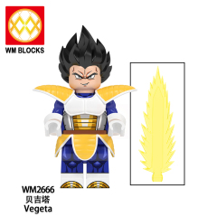 WM6177 lego Anime Dragon Ball goku Vegeta piccolo birusu broli buu mini figures juguetes mini toys building blocks sets Toys for kids