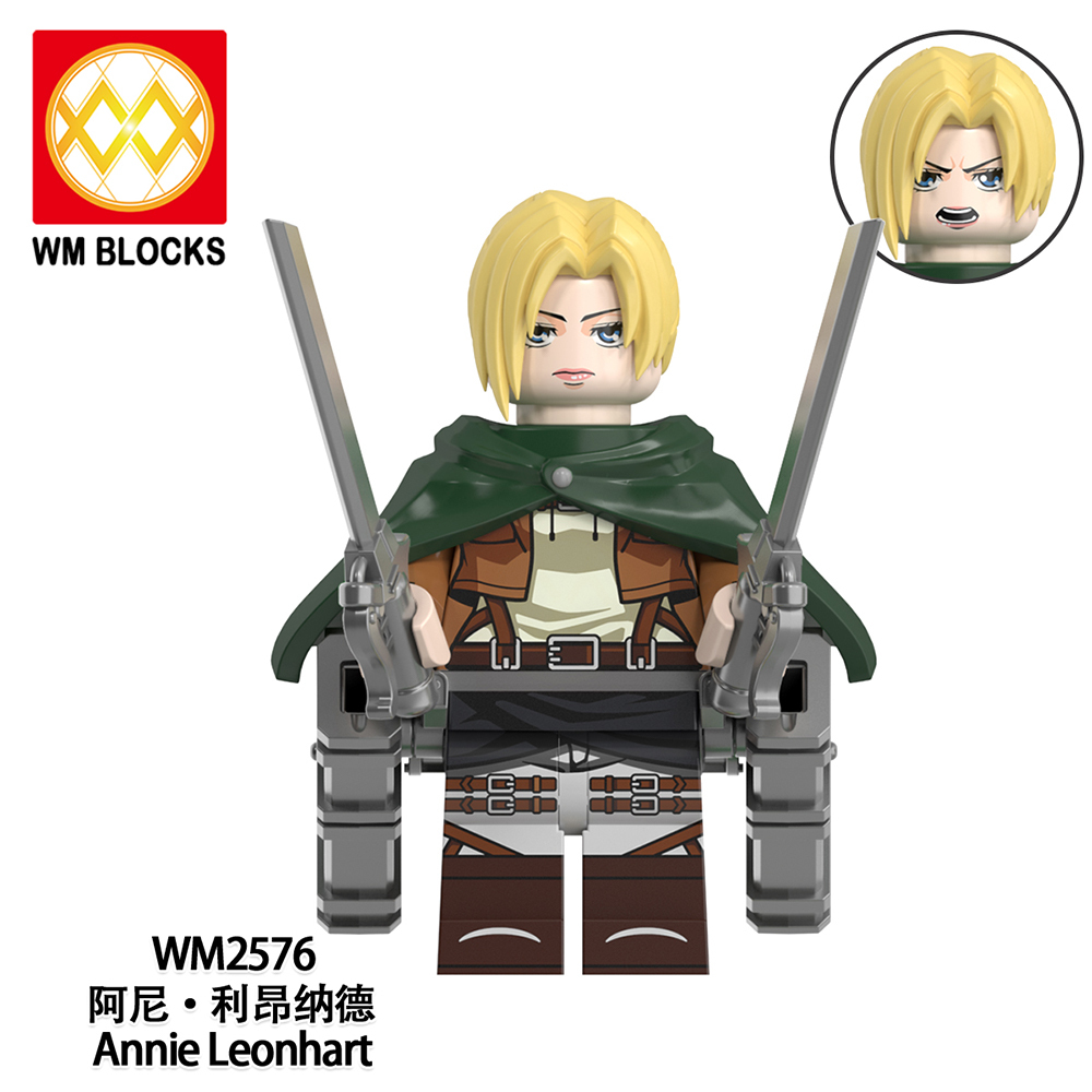 WM6165 lego Anime Attack on Titan Annie leonhart erwin zoe mini figures juguetes mini toys building blocks sets Toys for kids