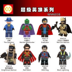 WM6038 DC superhero Batman Robin eradicator wild dog nightcrawler mini figures juguetes mini toys building blocks sets Toys for kids