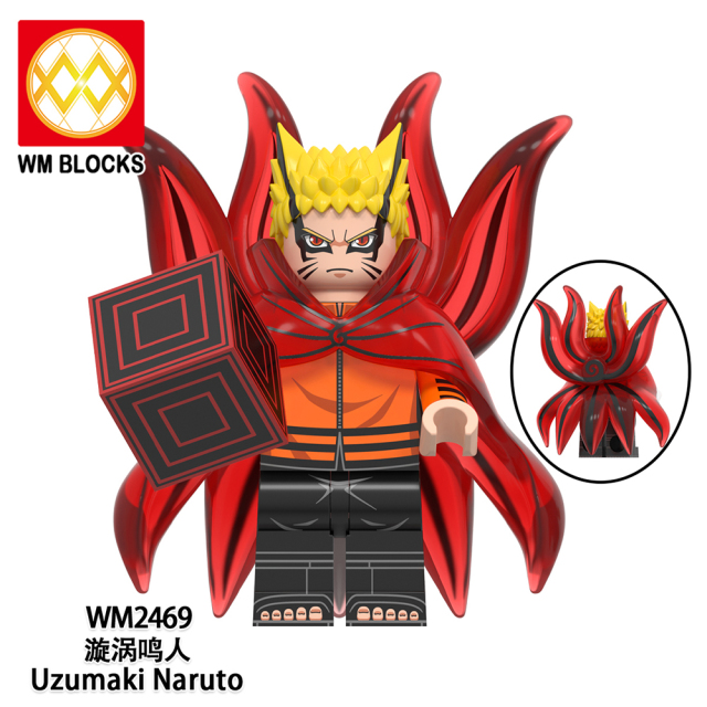 WM6152 lego Anime Naruto Uchiha sasuke mini figures juguetes mini toys building blocks sets Toys for kids