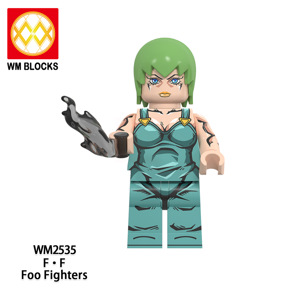 WM6160 lego Anime JoJo's Bizarre Adventure Kujo jotaro mini figures juguetes mini toys building blocks sets Toys for kids