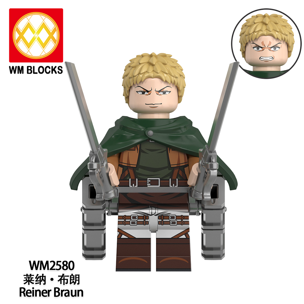 WM6165 lego Anime Attack on Titan Annie leonhart erwin zoe mini figures juguetes mini toys building blocks sets Toys for kids