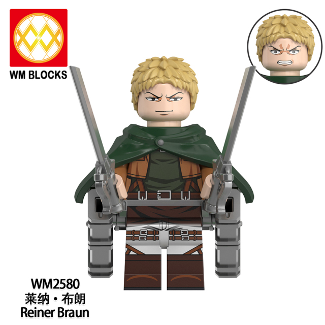WM6165 lego Anime Attack on Titan Annie leonhart erwin zoe mini figures juguetes mini toys building blocks sets Toys for kids