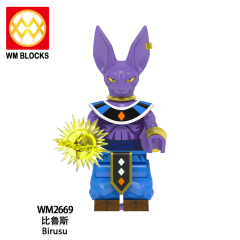 WM6177 lego Anime Dragon Ball goku Vegeta piccolo birusu broli buu mini figures juguetes mini toys building blocks sets Toys for kids