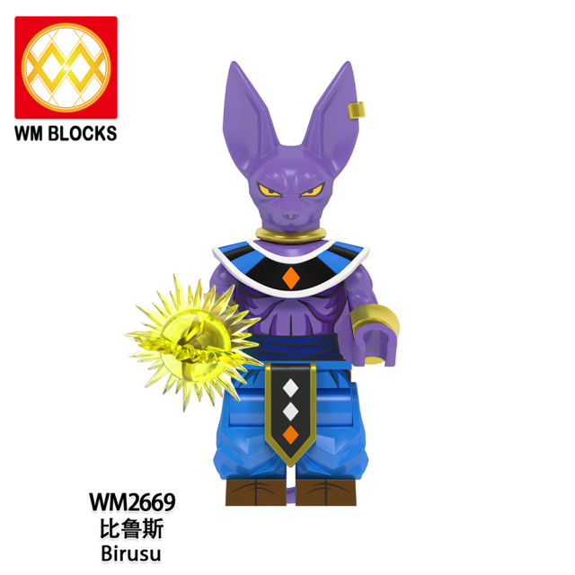 WM6177 lego Anime Dragon Ball goku Vegeta piccolo birusu broli buu mini figures juguetes mini toys building blocks sets Toys for kids