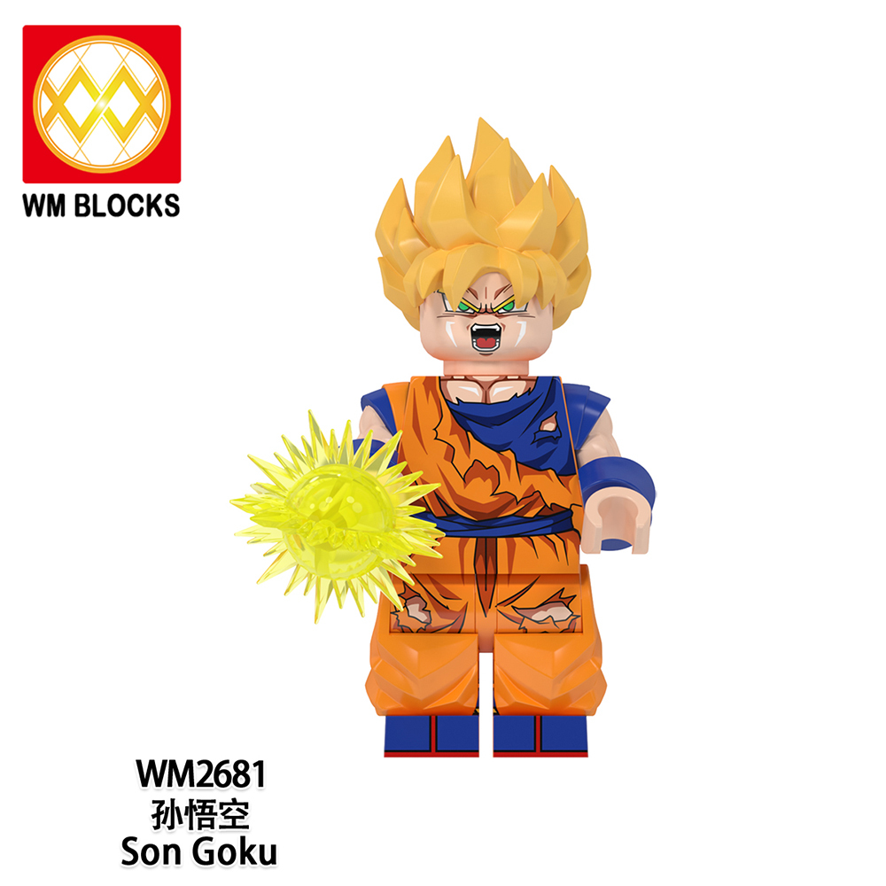 WM6178 lego Anime Dragon Ball goku Vegeta piccolo birusu broli buu mini figures juguetes mini toys building blocks sets Toys for kids