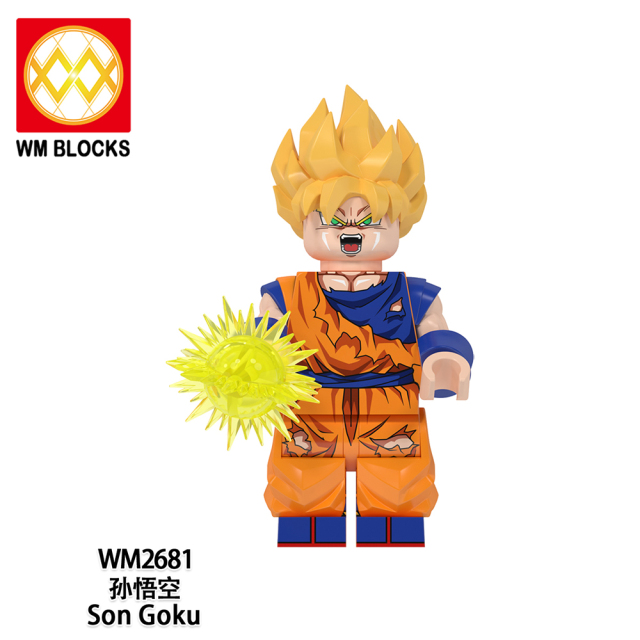 WM6178 lego Anime Dragon Ball goku Vegeta piccolo birusu broli buu mini figures juguetes mini toys building blocks sets Toys for kids