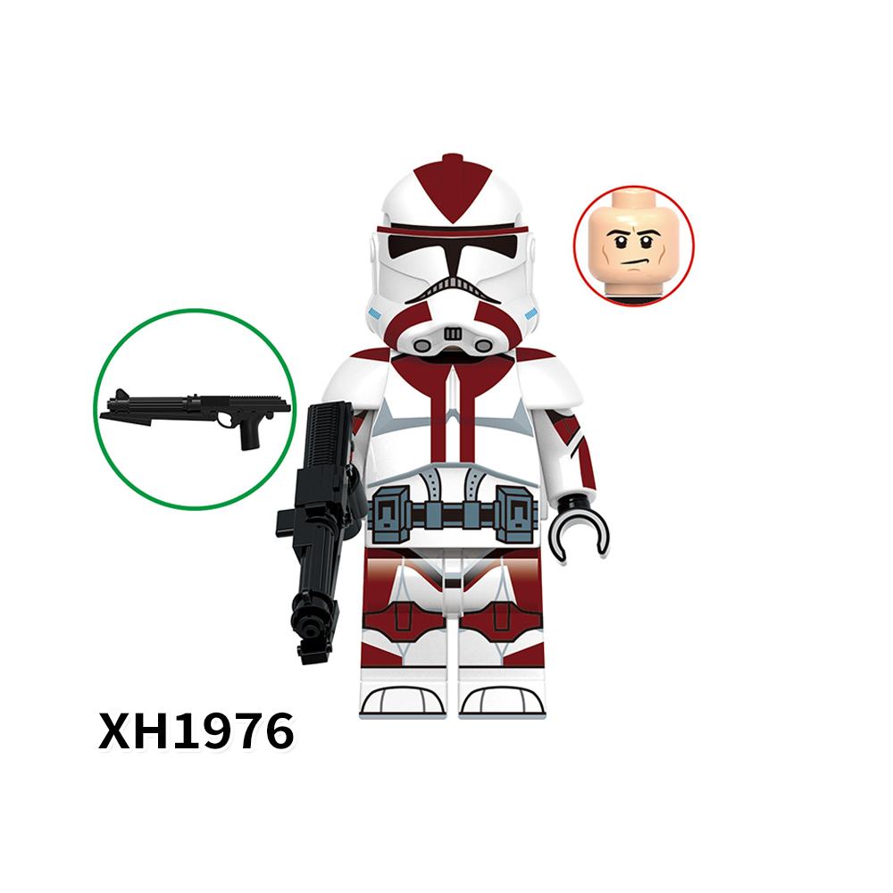 X0345 Star Wars Commander Doom Cody Anaxes Doom ARC Trooper Minifigs Juguetes Children Gift Plastic Building Block Bricks Kids Toys