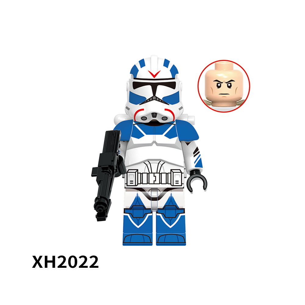 X0351 Star Wars Movies Clone Trooper Kamino Captain 501th Jet Trooper Children Gift Plastic Figures Building Block Bricks Toys
