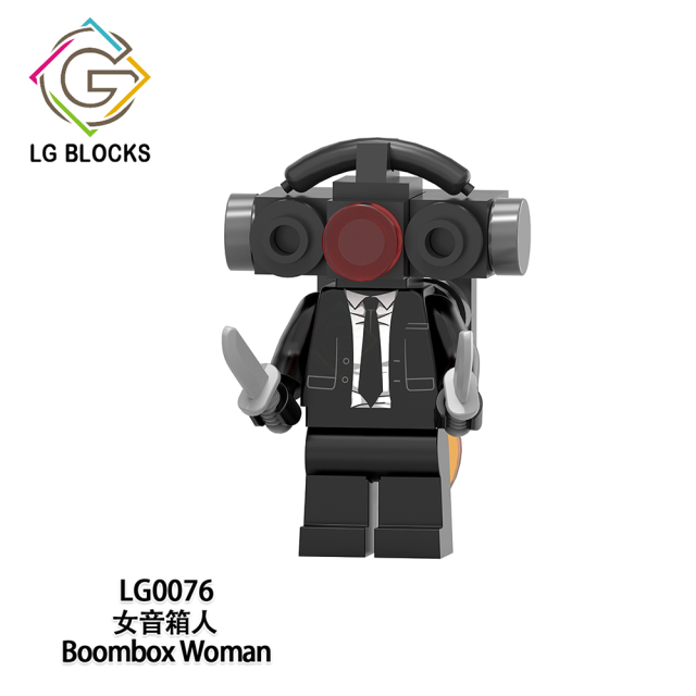 LG1011 Titan Traffic Light Man Microphone Man Boombox Woman Skibidi Toilet  Animation Movies TV Games Cartoon Figures Gifts Puzzle Building Block Sets Educational Anime Kids Mini Toys