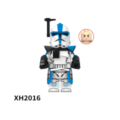 X0350 Star Wars Movies Commander Ganch Trooper Seven Captain Alpha Children Gift Plastic Figures Building Block Bricks Kids Toys