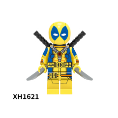 X0302 Marvel Comics Superhero Character Yellow Blue White Deadpool Gwenpool Juguetes Plastic Building Block Set Children Toys