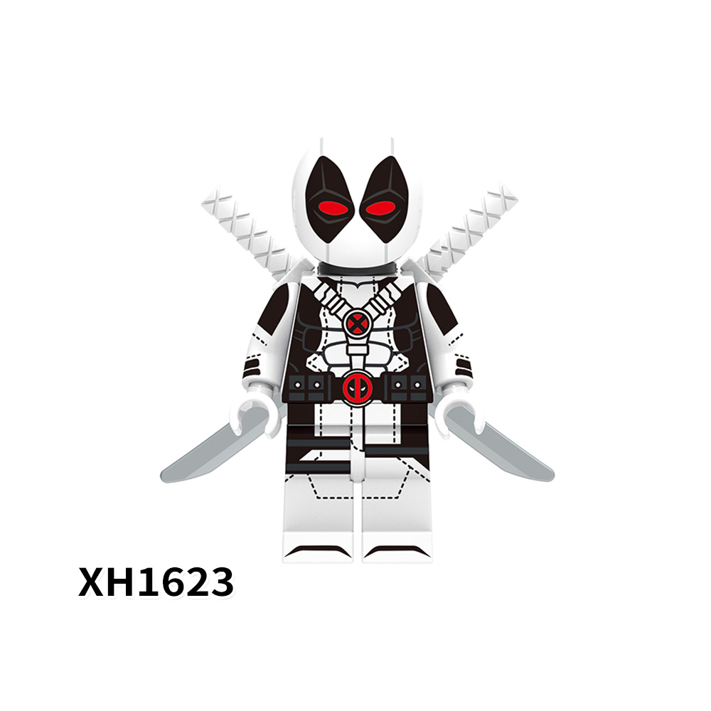 X0302 Marvel Comics Superhero Character Yellow Blue White Deadpool Gwenpool Juguetes Plastic Building Block Set Children Toys