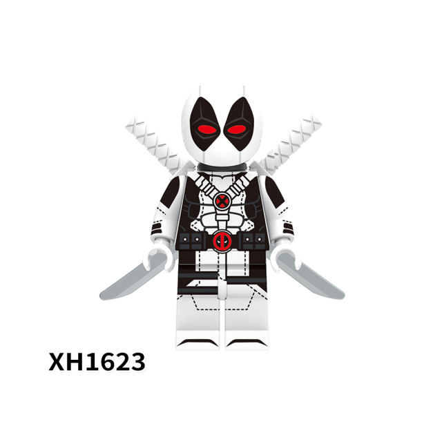 X0302 Marvel Comics Superhero Character Yellow Blue White Deadpool Gwenpool Juguetes Plastic Building Block Set Children Toys