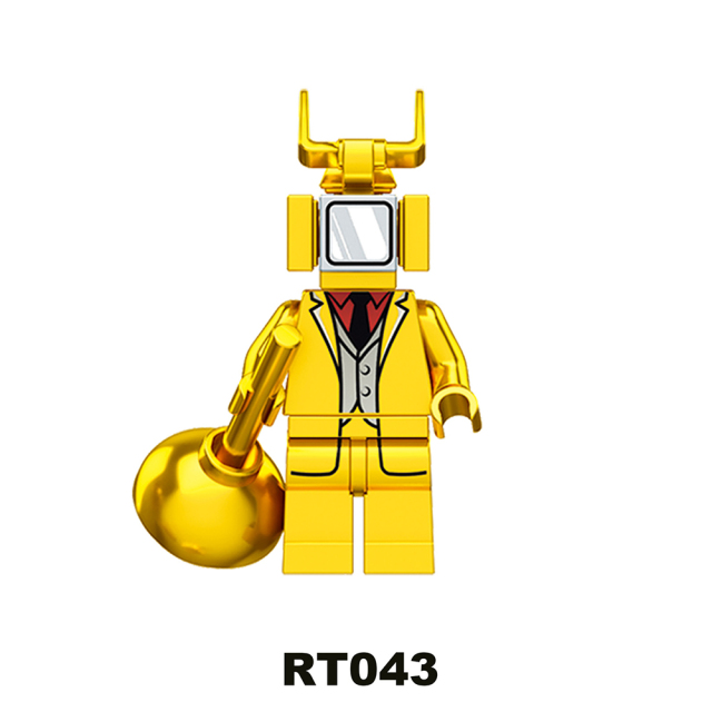 RT038-RT045 Game Series Character Skibidi Titan TV Man Toilet Audio Minifigs Gift Juguetes Building Blocks Children Educational Toys