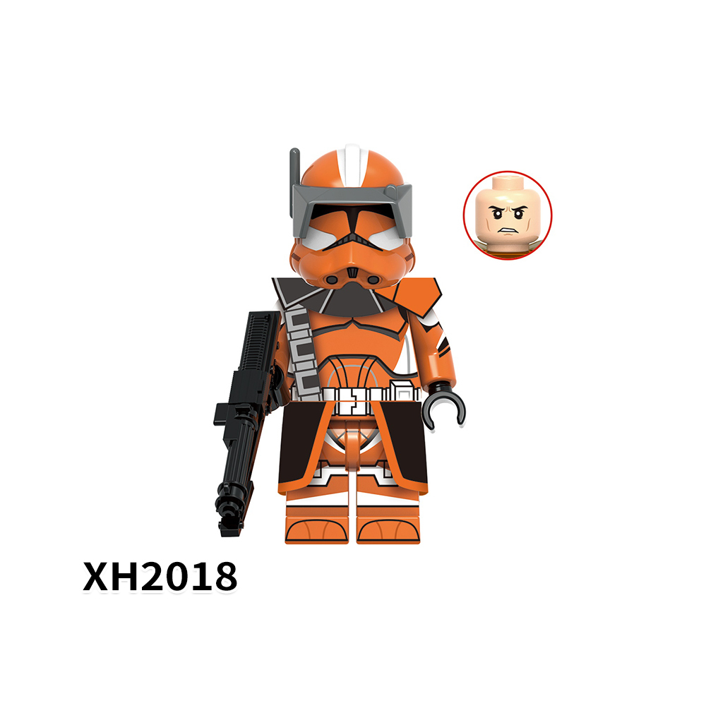 X0350 Star Wars Movies Commander Ganch Trooper Seven Captain Alpha Children Gift Plastic Figures Building Block Bricks Kids Toys
