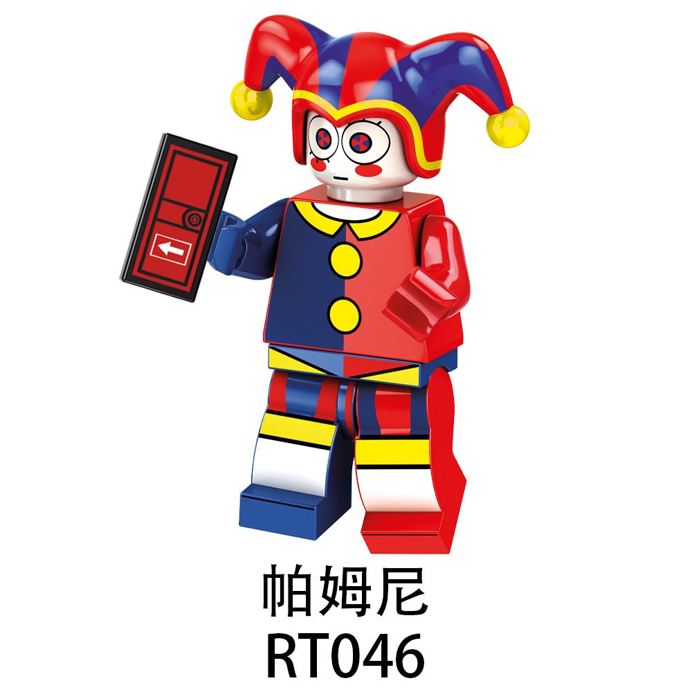 RT046-RT053 Game Series Character Digital Circus Pamni Kane Joker Kafmo Minifigs Gift Juguetes Building Blocks Children Educational Toys