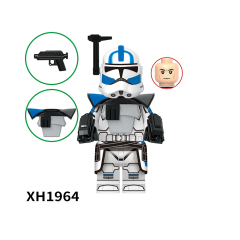 X0344 Star Wars Wolfpack Clone Trooper Comet Clone Trooper Minifigs Juguetes Children Gift Plastic Building Block Bricks Kids Toys