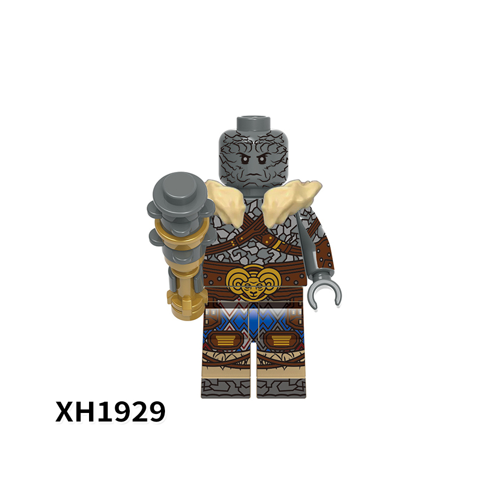 X0339 Marvel Comics Superhero Character  Mighty  Ravager Thor Gorr Star-Lord Korg Valkyrie Juguetes Plastic Building Block Set Children Toys