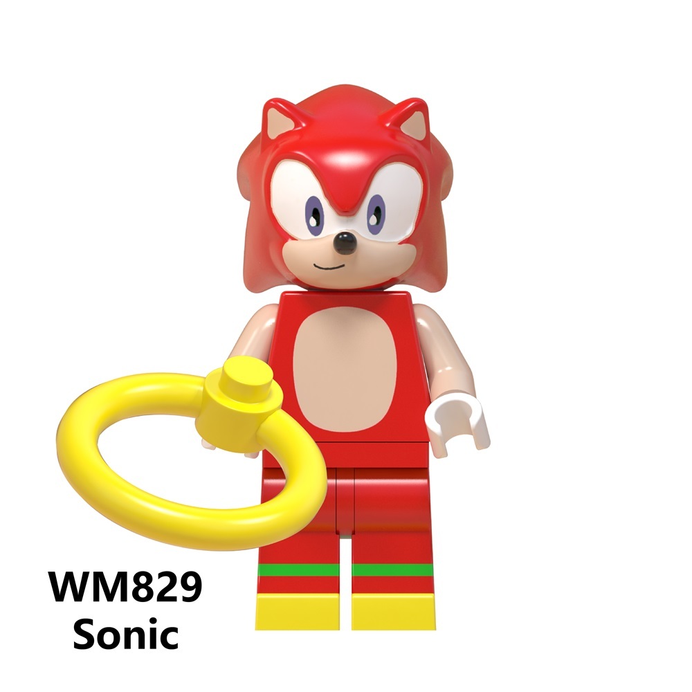 WM6043 Sonic The Hedgehog shadow knuckles minifigures juguetes mini toys building blocks sets Toys for kids