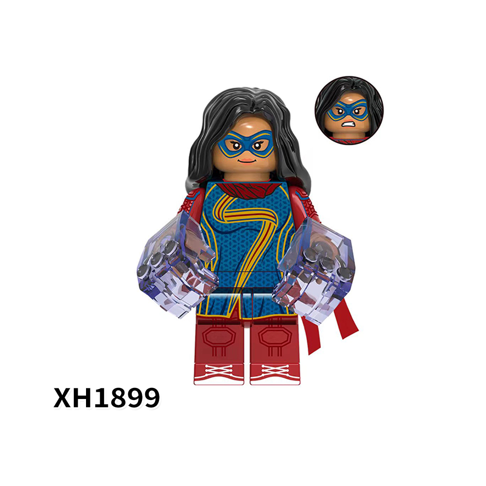 XH1899 Marvel Comics Super Heroes Ms. Marvel  Minifigs Juguetes Action Figures Gift Building Blocks Sets Educational Toys For Kids