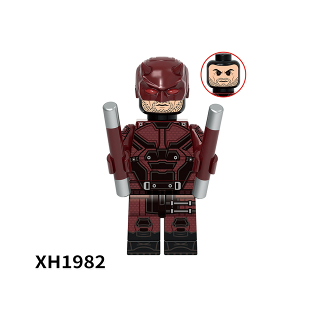 X0346 Marvel Comics Superhero Character Daredevil Flying Blind Minifigs Juguetes Plastic Building Block Set Children Toys