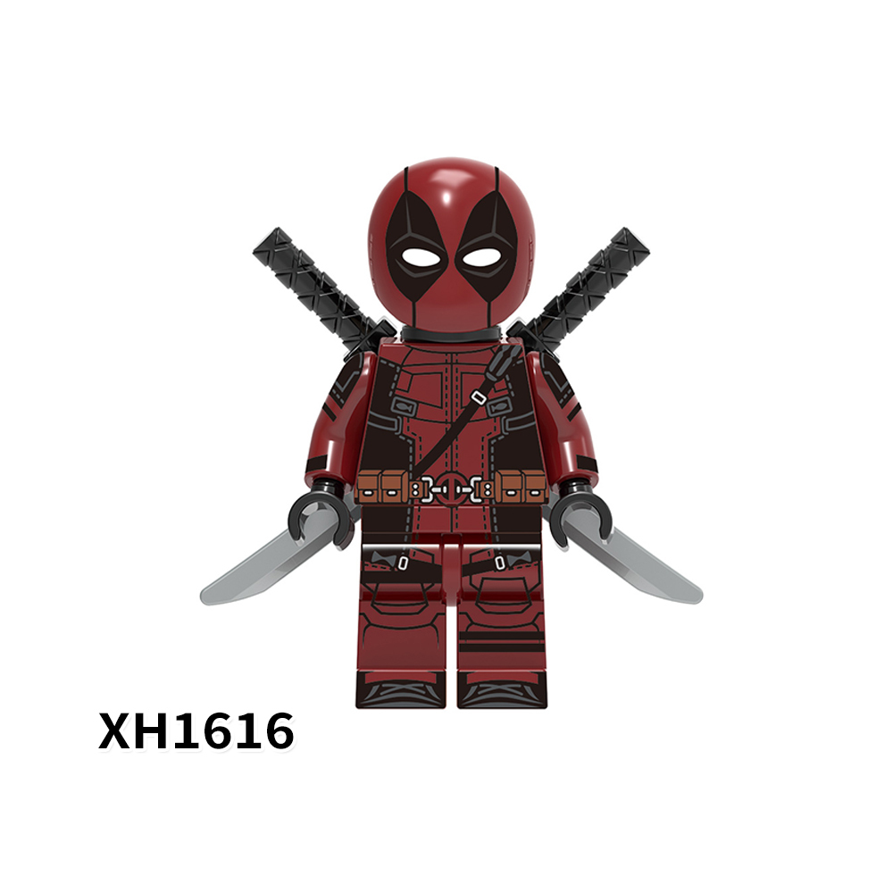 X0302 Marvel Comics Superhero Character Yellow Blue White Deadpool Gwenpool Juguetes Plastic Building Block Set Children Toys