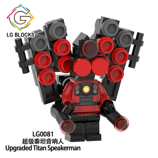 LG1012 Skibidi Toilet Game Upgraded Titan Speakerman Computerman TV Man Clockman Tri-Titan Drillmen Minifigures Collect Building Blocks Kids Gift Toys