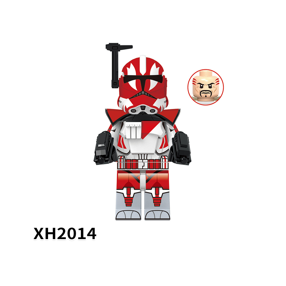 X0350 Star Wars Movies Commander Ganch Trooper Seven Captain Alpha Children Gift Plastic Figures Building Block Bricks Kids Toys