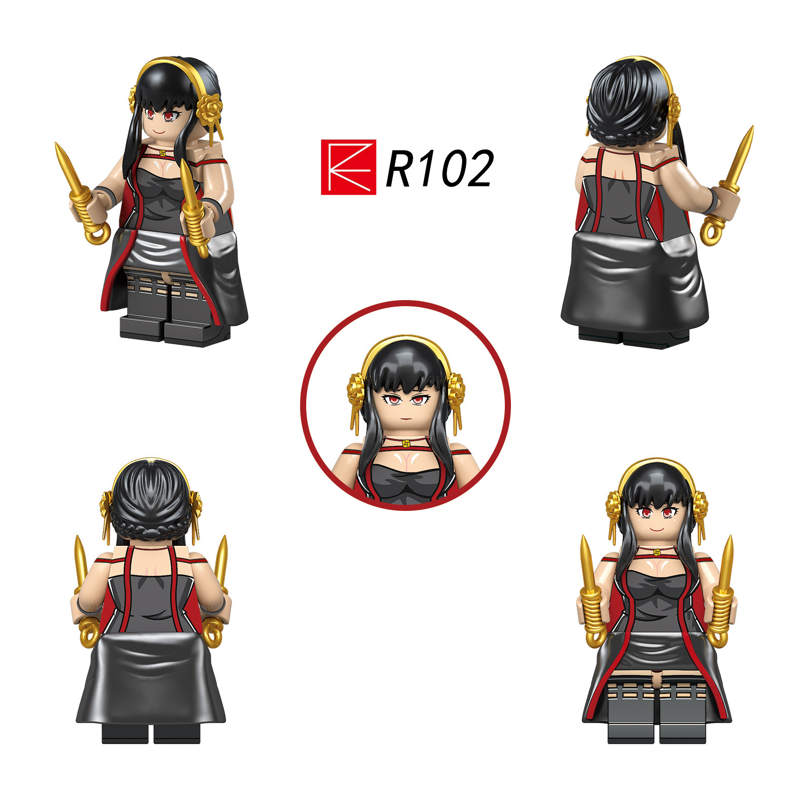RZL0002 Japanese Anime Cartoon Character SPY x FAMILY Block Figure Mini  Bricks Juguetes Plastic Building Block Children Kids Toy