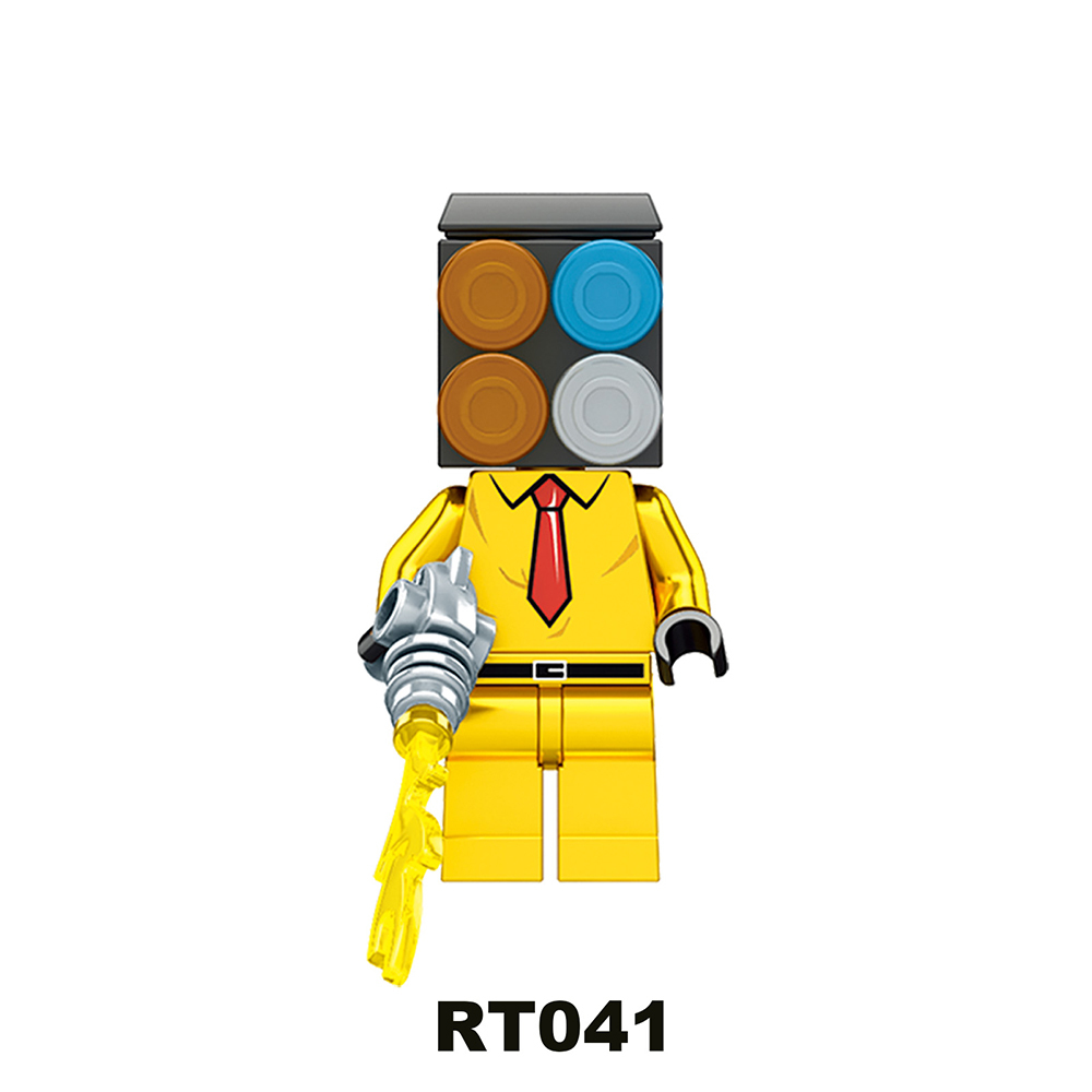 RT038-RT045 Game Series Character Skibidi Titan TV Man Toilet Audio Minifigs Gift Juguetes Building Blocks Children Educational Toys