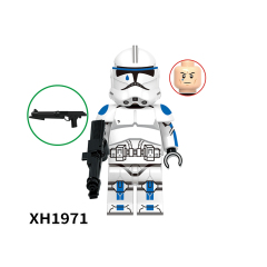 X0344 Star Wars Wolfpack Clone Trooper Comet Clone Trooper Minifigs Juguetes Children Gift Plastic Building Block Bricks Kids Toys