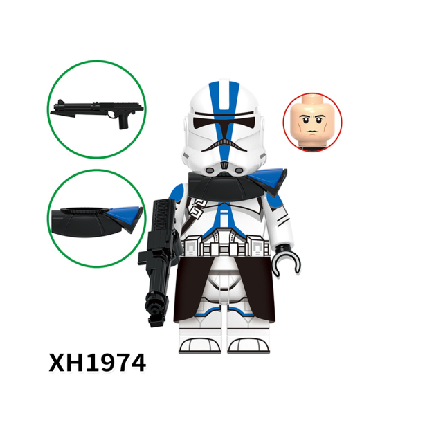 X0345 Star Wars Commander Doom Cody Anaxes Doom ARC Trooper Minifigs Juguetes Children Gift Plastic Building Block Bricks Kids Toys