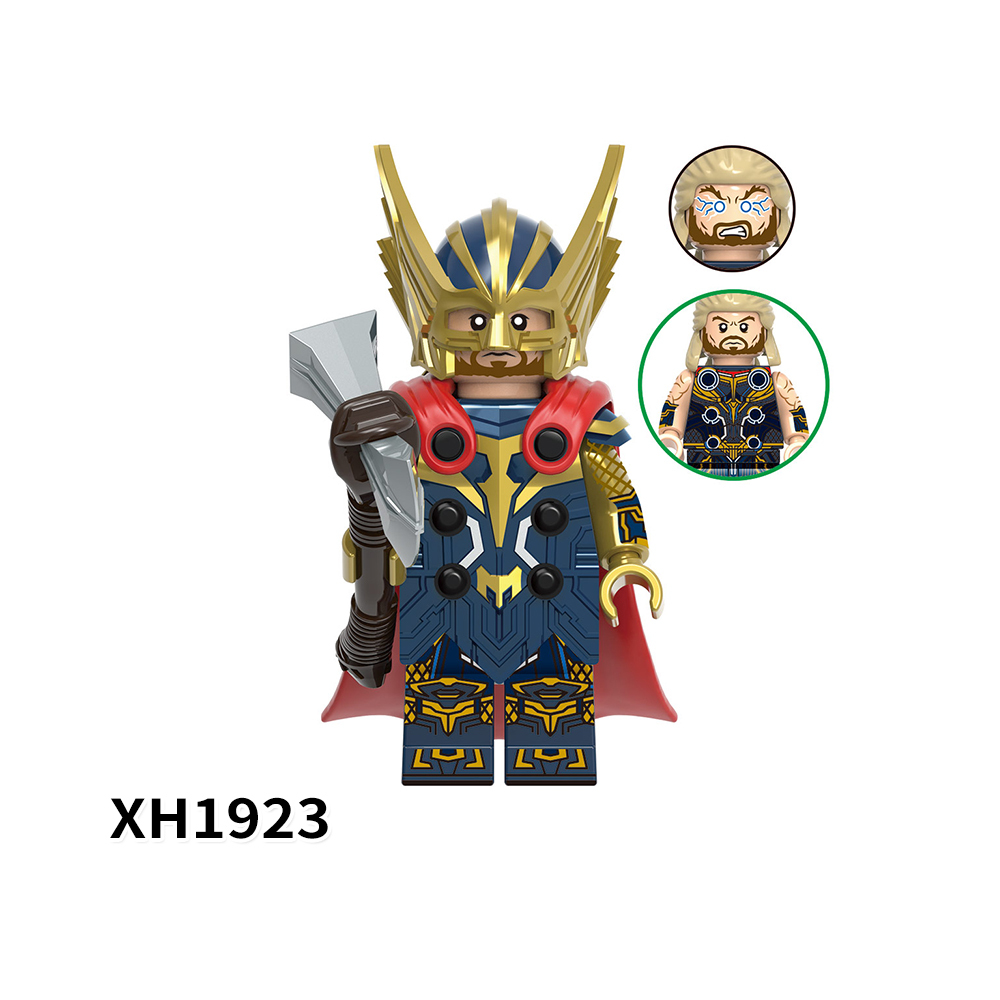 X0339 Marvel Comics Superhero Character  Mighty  Ravager Thor Gorr Star-Lord Korg Valkyrie Juguetes Plastic Building Block Set Children Toys