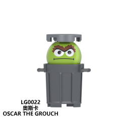 LG1003 Sesame Street Elmo Ernie Cookie Monster Big Bird Bear Oscar The Grouch Educational Television Programs Minifigures Building Blocks Gift Toys for Children