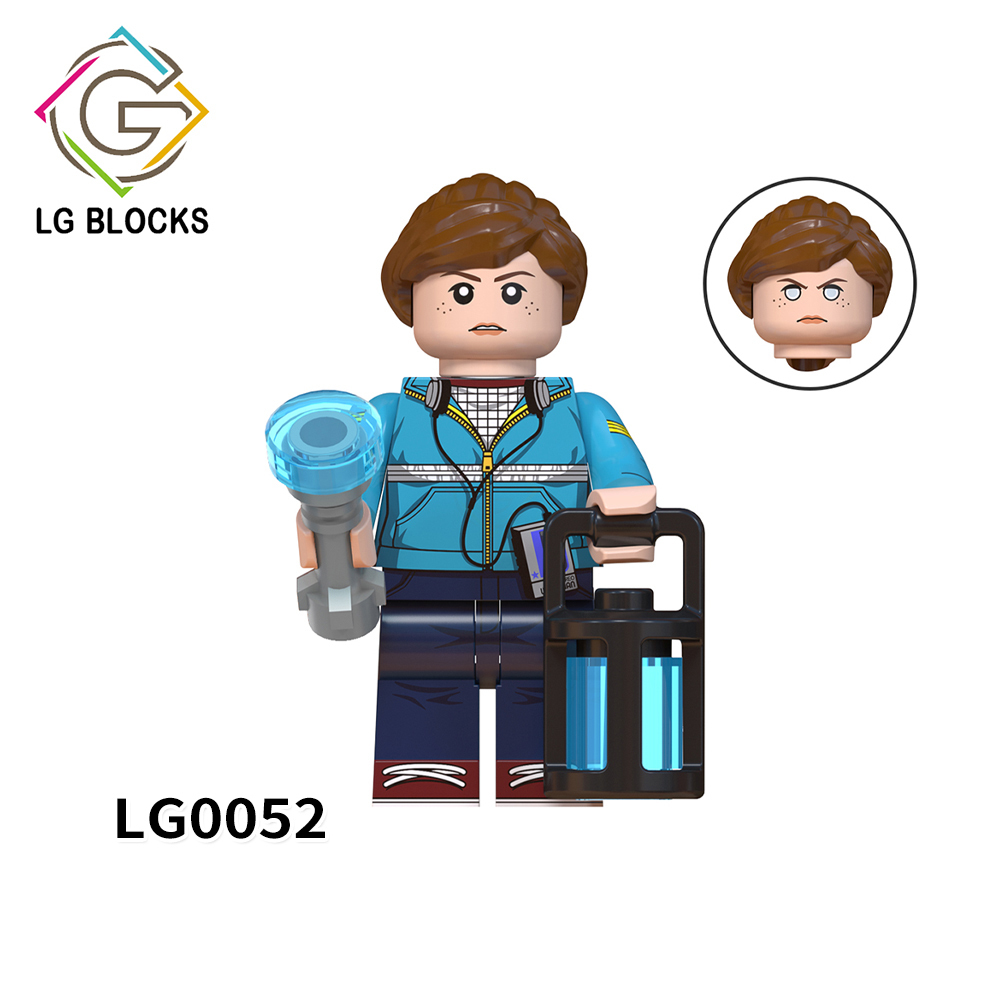 LG1007 Stranger Things Season 4 Cartoon Movie Horror TV Series Eleven Mike Dustin Eddie Vecna Brenner Max Plastic Minifigures Legoing Building Blcoks Kids Gift Toys