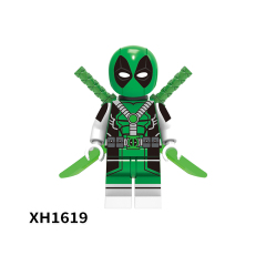 X0302 Marvel Comics Superhero Character Yellow Blue White Deadpool Gwenpool Juguetes Plastic Building Block Set Children Toys
