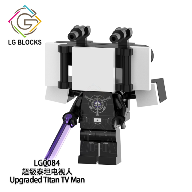 LG1012 Skibidi Toilet Game Upgraded Titan Speakerman Computerman TV Man Clockman Tri-Titan Drillmen Minifigures Collect Building Blocks Kids Gift Toys