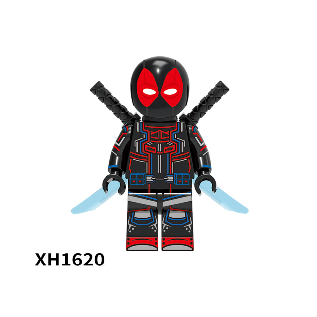 X0302 Marvel Comics Superhero Character Yellow Blue White Deadpool Gwenpool Juguetes Plastic Building Block Set Children Toys