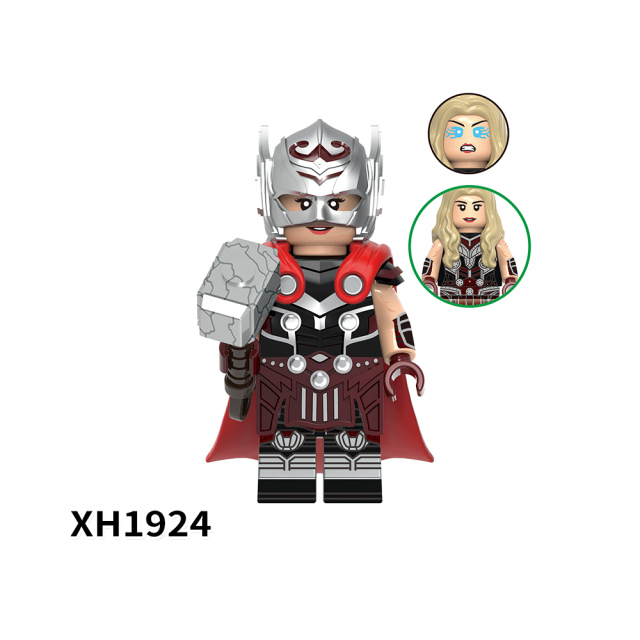 X0339 Marvel Comics Superhero Character  Mighty  Ravager Thor Gorr Star-Lord Korg Valkyrie Juguetes Plastic Building Block Set Children Toys