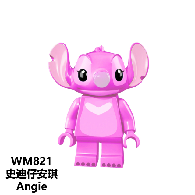 WM6049 Disney Stitch ET Angie Gizmo Stay puft Finn Stripe minifigures juguetes mini toys building blocks sets Toys for kids
