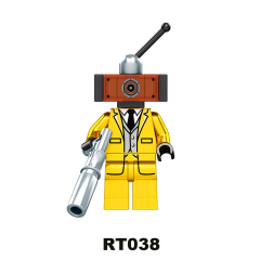 RT038-RT045 Game Series Character Skibidi Titan TV Man Toilet Audio Minifigs Gift Juguetes Building Blocks Children Educational Toys